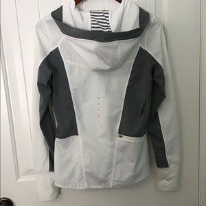 MPG White/Grey Zip Hoodie Performance Reflective